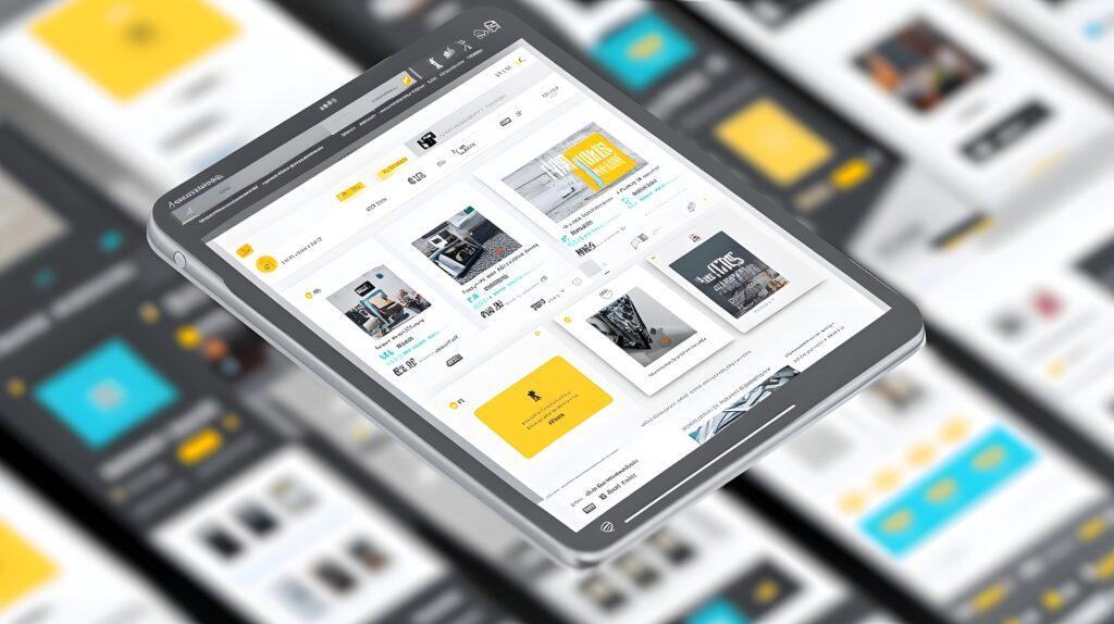 Digitale Produktübersicht auf Tablet | Messestand